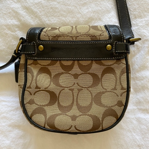 Coach Black and Tan Crossbody Bag - Picture 3 of 9